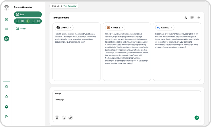 ChatHub Interface